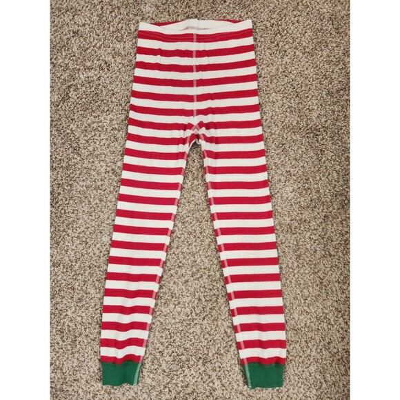 HANNA ANDERSSON Christmas Stripes Pajama Set Kids 130 US Size 8 Organic Cotton - Picture 5 of 9